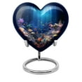 thumbnail image 1 of Underwater Coral Paradise Funeral Urns For Human Ashes Adult, Urns For Human Ashes, Keepsake Urns For Adult Ashes For Female, Mini Urns For Human Ashes Mom, Miniature Urn 3inch, Ash Urns Pack Of 1, 1 of 5