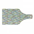 thumbnail image 1 of Underwater Cutting Board, Simplistic Floating Fish Forms in Row Aquatic Underwater Animal Design, Decorative Tempered Glass Cutting and Serving Board, Wine Bottle Shape, Multicolor, by Ambesonne, 1 of 1