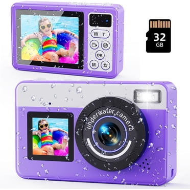 MaxMango 4K Underwater Camera - 10FT Waterproof Floating Digital Camera With 32GB Card & Dual Screen