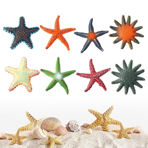 Underwater Diving Game Set, Sinking Simulated Starfish Set, Swimming Pool Training Set for Adults Under Water Swimmers Agility Treasure Hunt Exercise Gear, 8PCS