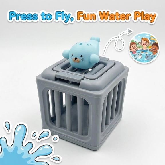 Underwater Diving Pool Toys, Floating & Sinking Dive Treasure Game Set with Dive Cage, Ocean Themed Swim Training Play Kit for Bath Beach Lake Summer Outdoor Fun, Ideal Gift for Kids Teens