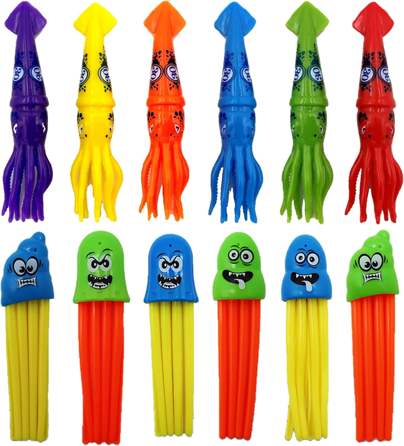 Underwater Diving Torpedo Bandits, Swimming Pool Toy 5” Sharks Glides