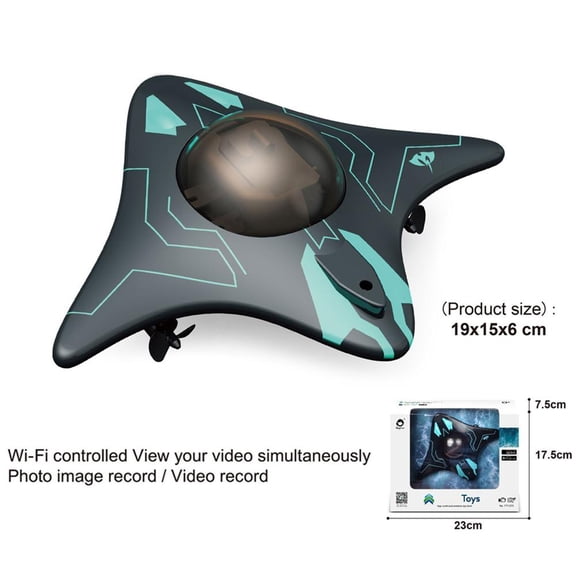 Underwater Drone with Camera,2026 RC Boat for Pools and Lakes,Rc Boat Waterproof Mini Equipped with WiFi,6CH Waterproof Remote ControlBoat,Real-Time Image Transmission,For Underwater Exploration