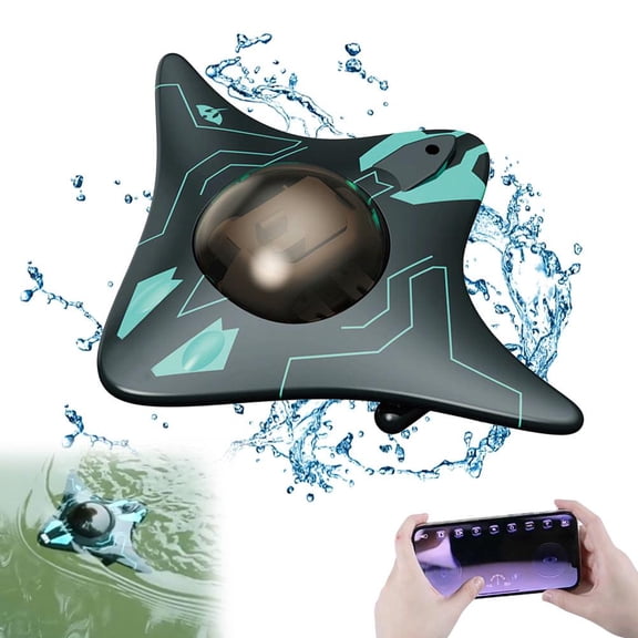 Underwater Drone with Camera, 2026 RC Boat for Pools and Lakes, Smart App Control Real Time Image Transmission, Waterproof Remote Control Submarine Drone for Underwater Exploration