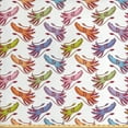 thumbnail image 1 of Ambesonne Underwater Fabric by the Yard Upholstery, Nautical Elements Squids, 3 Yards, Multicolor, 1 of 4