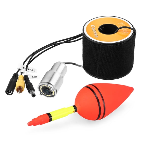 Underwater Fish Finder Camera, 1200TVL High Resolution, Stainless Steel Housing, Waterproof, Night With 12 LED Lights, For Underwater Exploration, Lake Ocean Ice Fishing