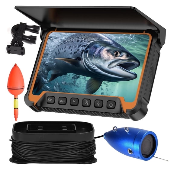 Underwater Fish Finder Fishing Camera Monitor, Infrared Night Vision Waterproof Portable Fish Camera ,Power of Simple