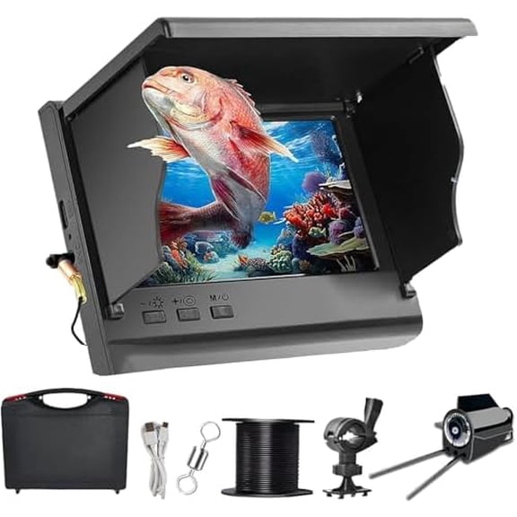Underwater Fishing Camera, 2025 New Fishing Camera, 4.3/5Inch IPS Wide Angle Display, Unmatched Clarityfor Every Catch (15M)