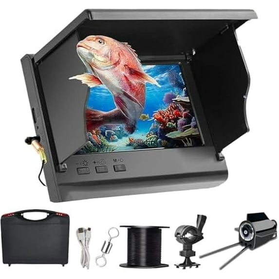Underwater Fishing Camera, 2025 New Fishing Camera, 4.3/5Inch IPS Wide Angle Display, Unmatched Clarityfor Every Catch (30M)