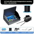 thumbnail image 1 of Underwater Fishing Camera, 4.3inch HD Screen Temperature Sensing Clear Lens 30M, 220°Ultra Wide Angle Detection, Waterproof Portable Fish Camera for Ice, Lake, Boat & Kayak Fishing(D), 1 of 5
