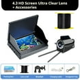 thumbnail image 1 of Underwater Fishing Camera, 4.3inch HD Screen Ultra Clear Lens 20M, 220°Ultra Wide Angle Detection, Waterproof Portable Fish Camera for Ice, Lake, Boat & Kayak Fishing(A), 1 of 5