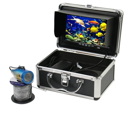 Underwater Fishing Camera 7 Inch 1000TVL IP68 Waterproof 15M 30M 50M Ice/Sea/River Camera For Fishing Fish Finder ,Wide View Angle