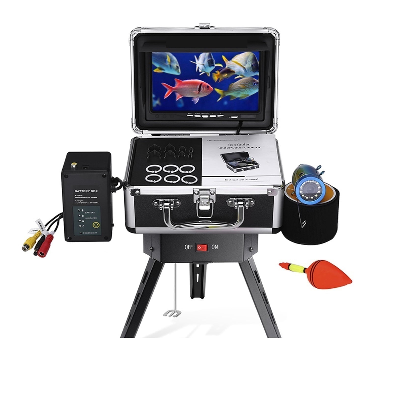 Underwater Fishing Camera Fishing Positioner 1000TVL Fish Finder 7 Inch ...
