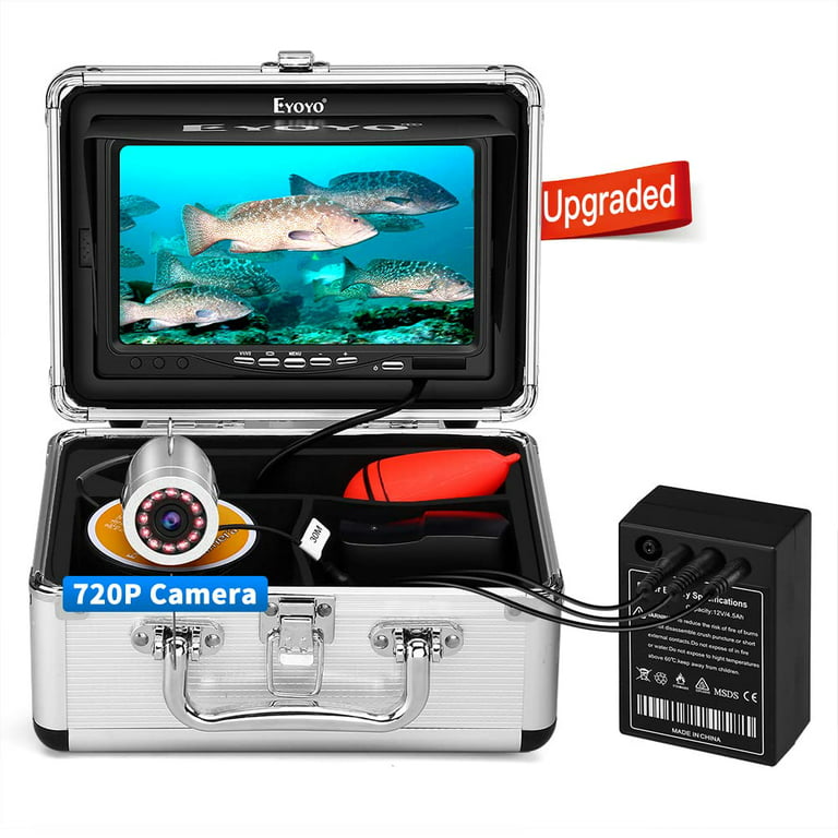 Eyoyo 30M 9 Underwater Fishing Camera 8GB Fish Finder 1000TVL IR