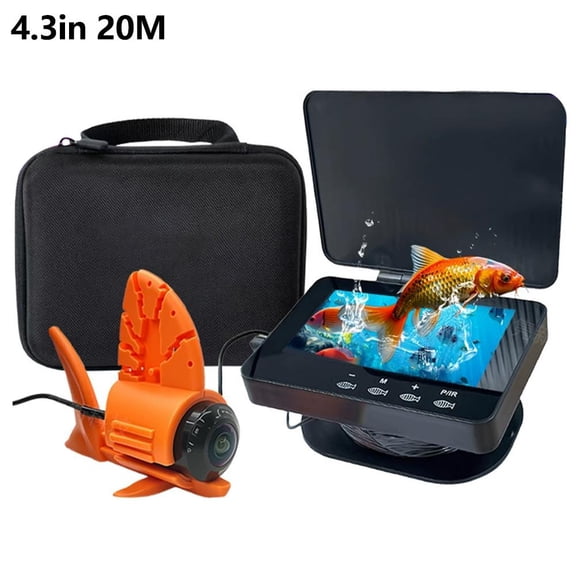 Underwater Fishing Camera w/Infrared Night Vision Light,4.3 IPS HD Fish Cam w/ 5000mAh,220Wide-Angle Lens,Ice FishingCamera Underwater Portable Fish Finder FishingGift for Man Boat,Kayak Fishing