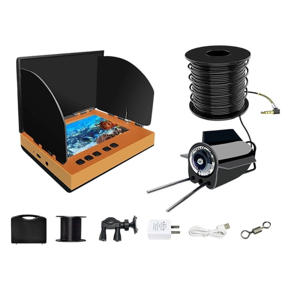 Underwater Fishing Camera with 43 Inch Screen 220 Wide Angle View and Night Finder for Ice Lake Boat Kayak Anglers