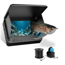 Underwater Fishing Camera with 5-inch HD Monitor, 220° Wide-Angle & Infrared Night Vision, Portable Fish Finder for Ice, Boat and Freshwater Fishing