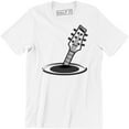 thumbnail image 1 of Underwater Guitar Acoustic Player Country Music Lover Guitarist Musician T-Shirt, 1 of 4