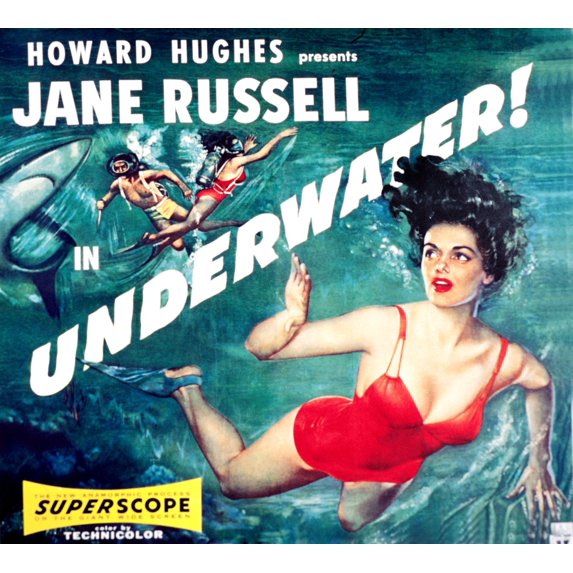 Underwater! Jane Russell 1955 Movie Poster Masterprint (14 x 11)