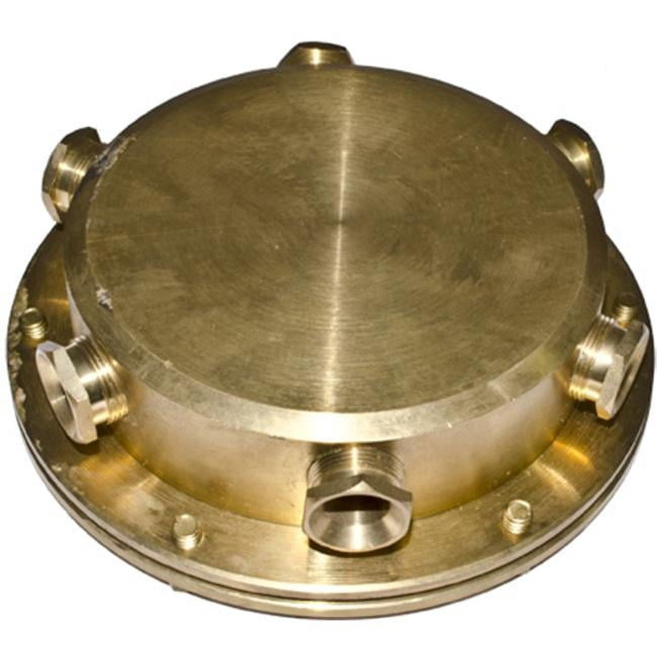 Underwater Junction Box, Brass - 1.58 x 5.50 x 5.50 in.