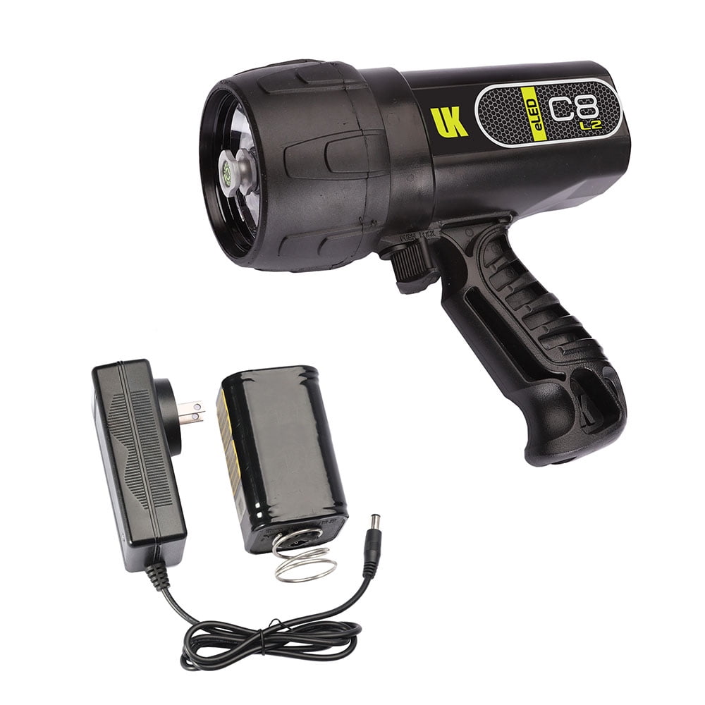 Black Rechargeable LED Water Resistant Dive Light