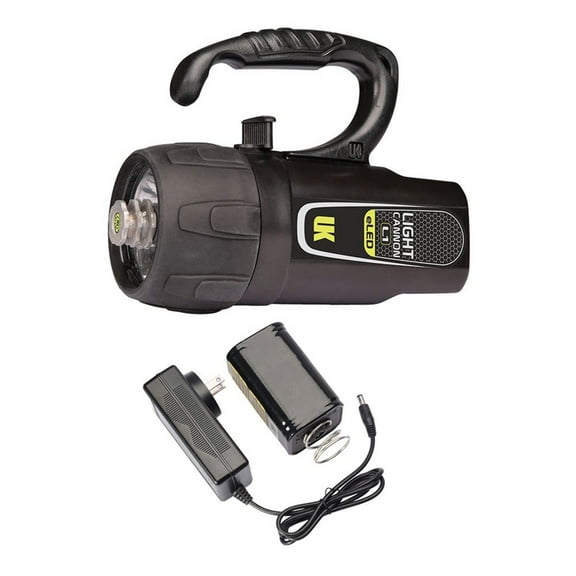 Underwater Kinetics Light Cannon eLED (L1) w/ NiMH Battery/Charger | Lantern Grip | Black