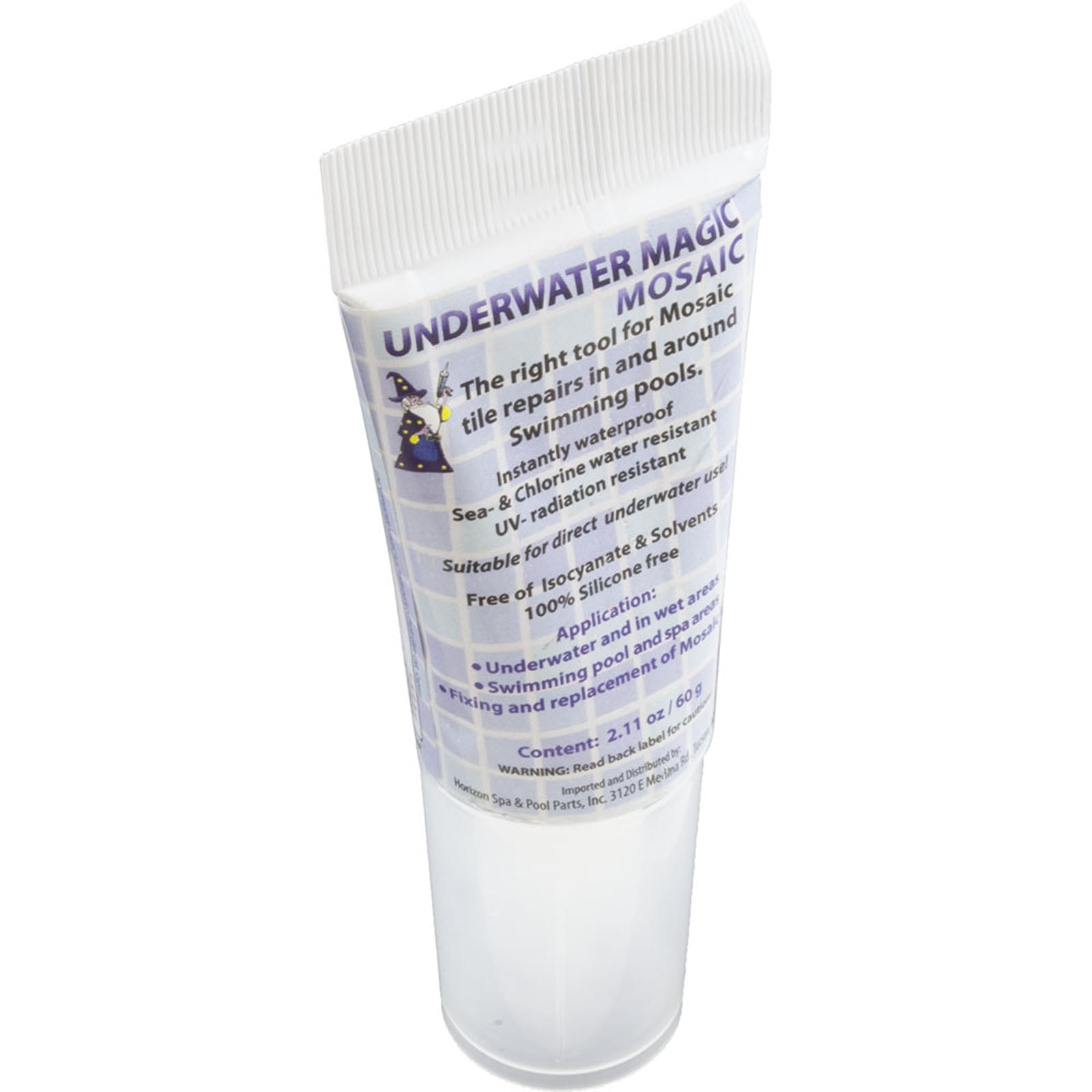 White Silicone Water Resistant Tile Repair Sealant, 2.1 oz