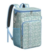 Underwater Marine Life Backpack Cooler – Leakproof Insulated Lunch Bag with Nautical Sea Turtle and Beach Design for Road Trips