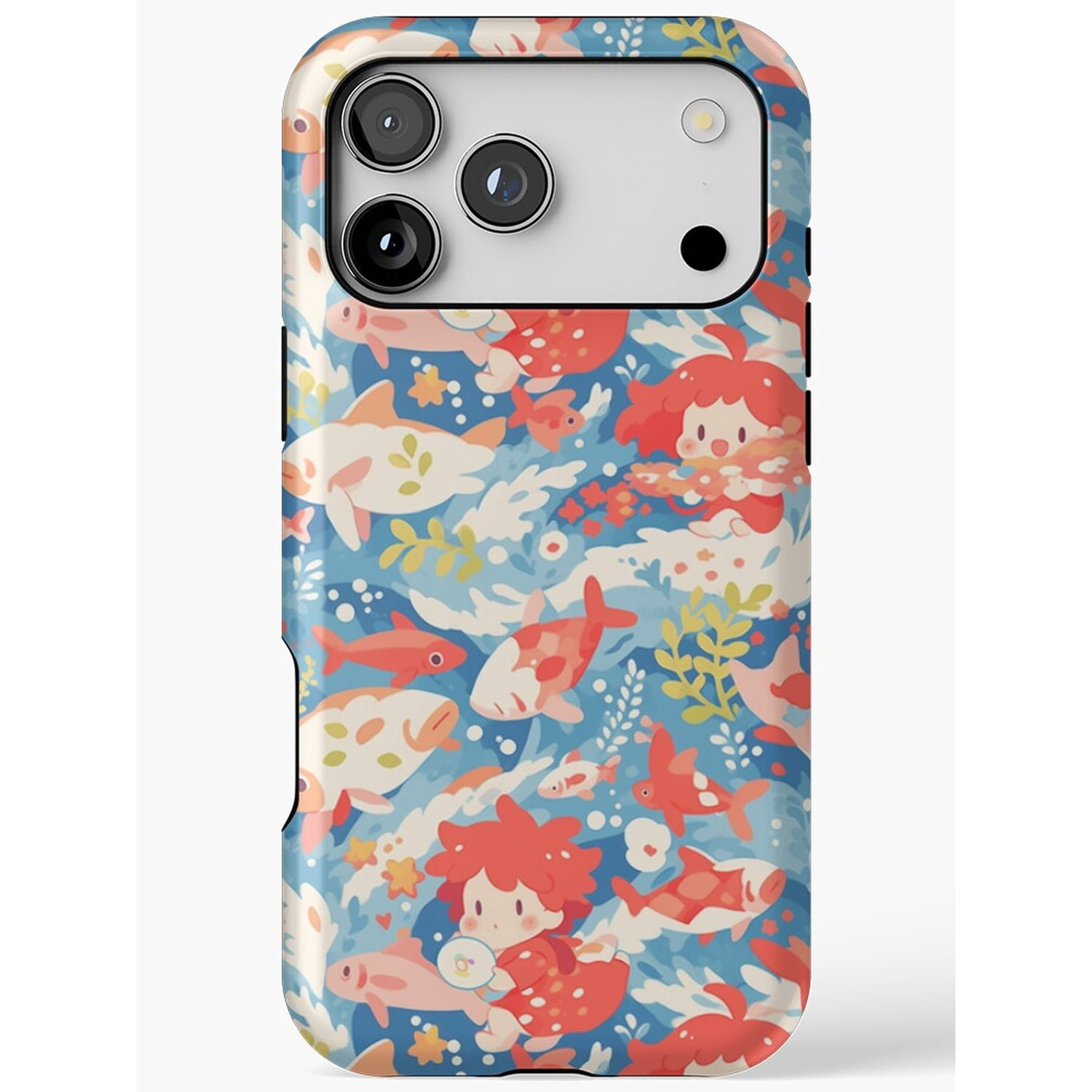 Underwater Mermaid and Fish Tough Case for Apple iPhone Series ...
