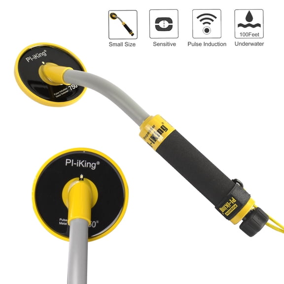 Underwater Metal Detector, 100FT Fully Waterproof IP68 Handheld Pinpointer - High Sensitivity Gold & Treasure Finder for Diving, Beach, Shallow Water - Pro Portable Detecting Tool for Adults