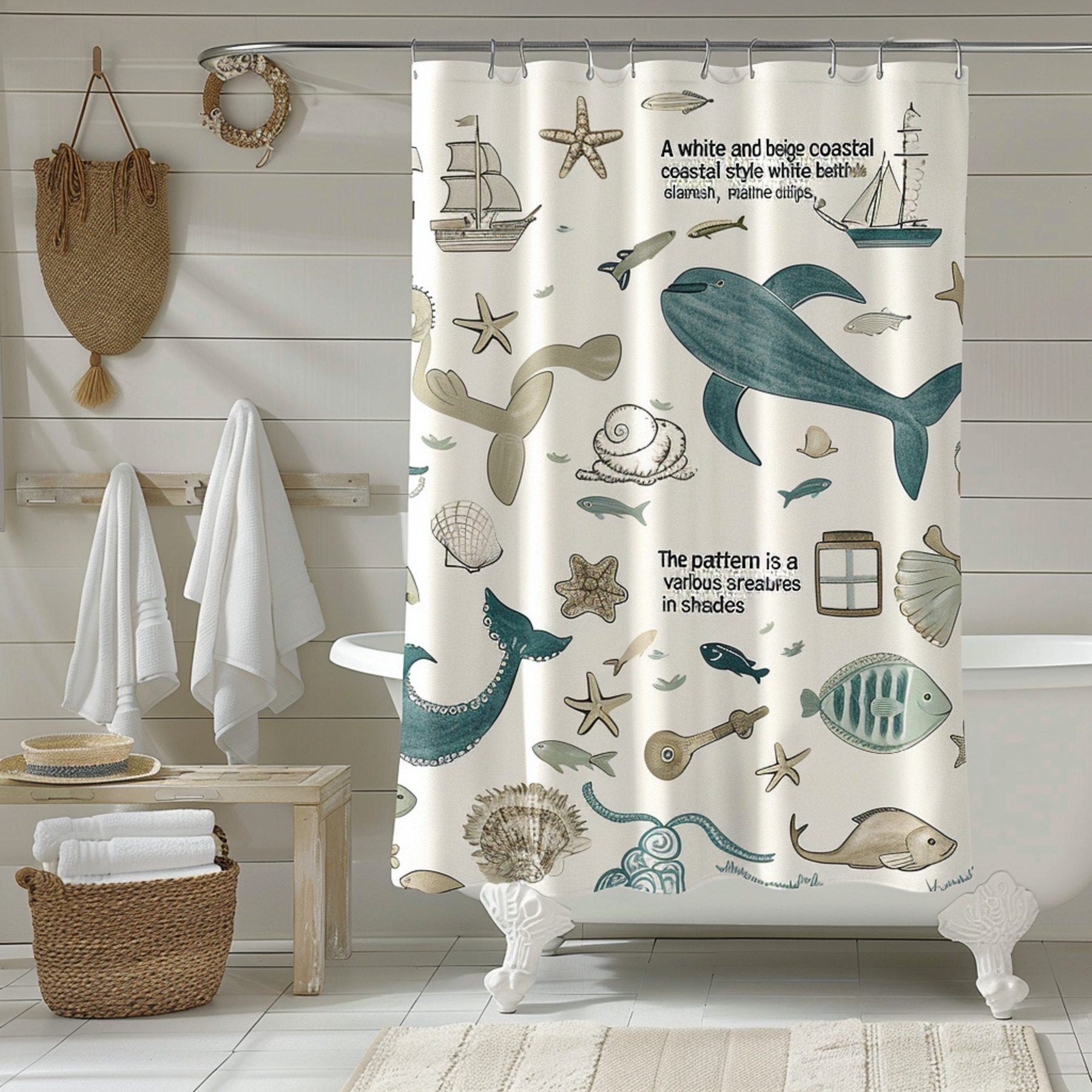 Underwater Paradise Shower Curtain Dive into a Sea of Fish and