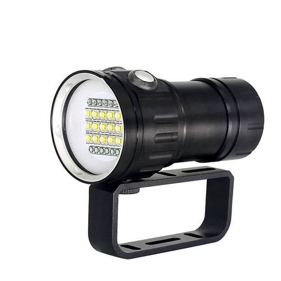 Underwater Photography Light Highlight 20000Lumens Diving Flashlight Underwater 100M Waterproof Video Fill Light ,Easy to Use