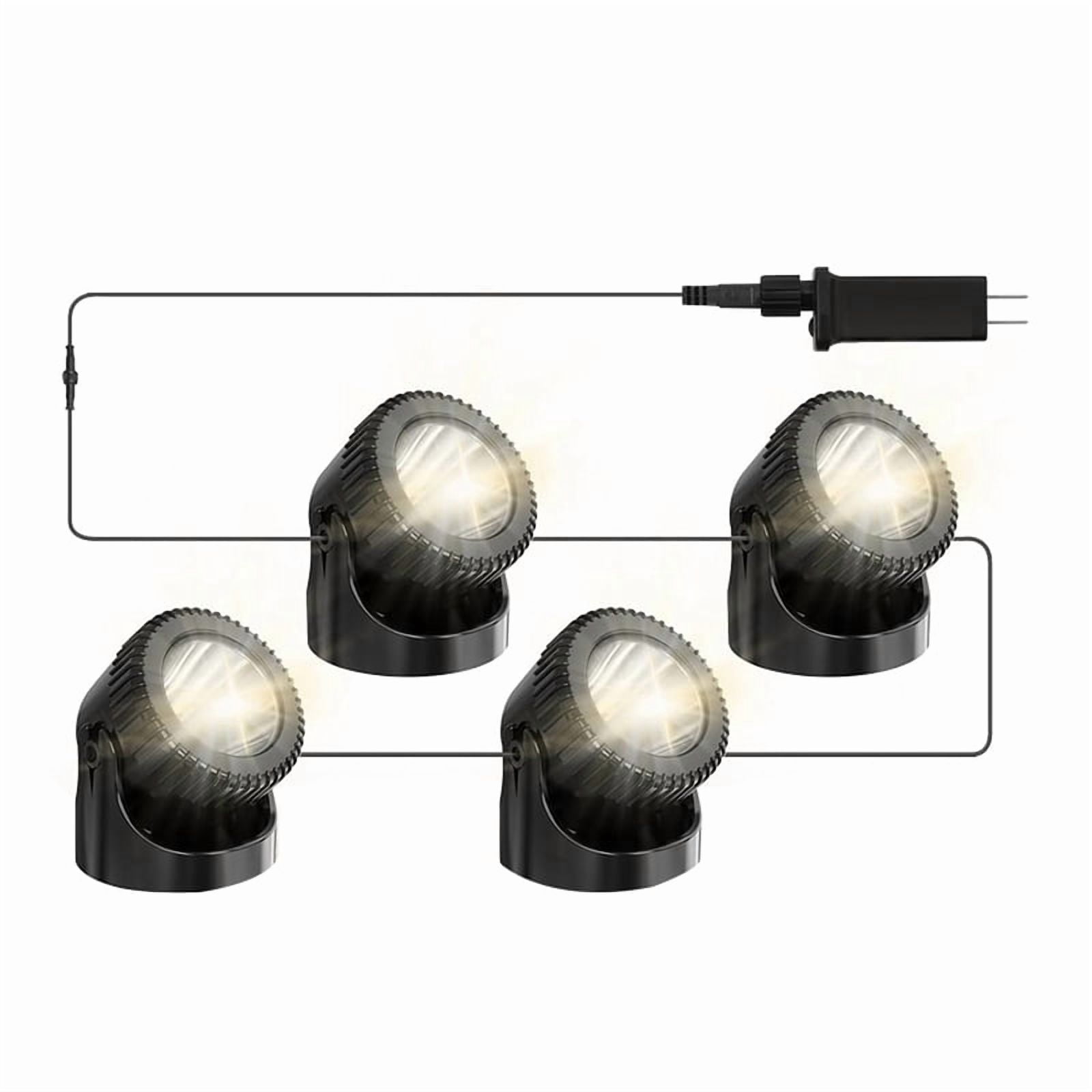 Underwater Pond Lights with Timer, 3200K Warm White Submersible LED ...