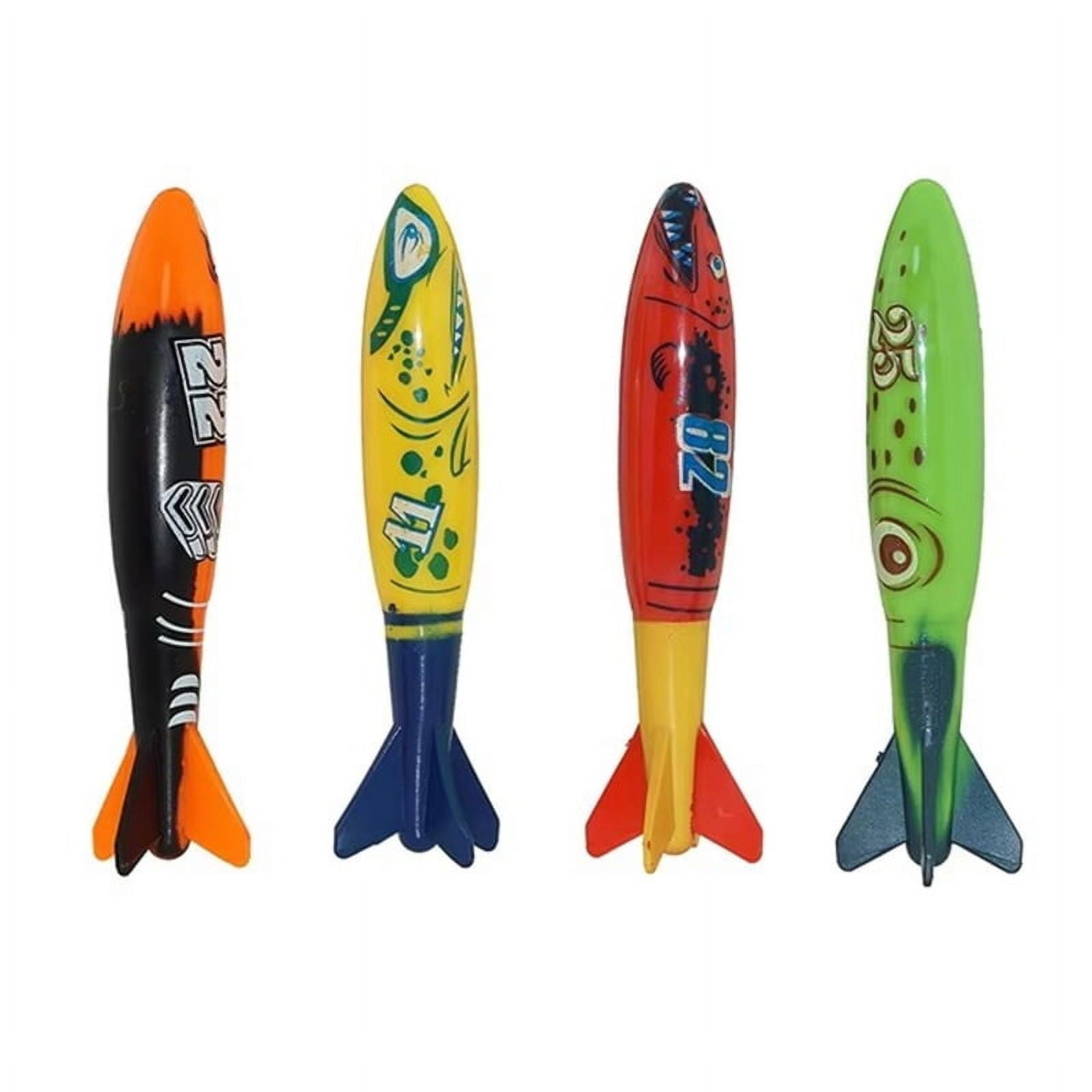 Underwater Rocket Missile Throwing Toy Summer Diving Bandits Fun Water ...
