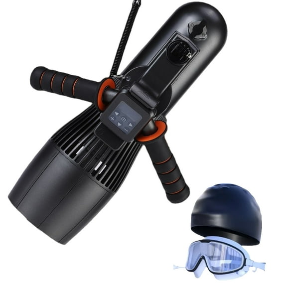 Underwater Scooter 500W RC Sup Motor 10-Speed Switch, 40M Depth Swimming Pool Sea Scooter for Jet Surfboard, with Swimming Cap and Goggles
