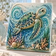 thumbnail image 1 of Underwater Sea Turtle Diamond Art Kit, with Frame Crystal Rhinestone Canvas for Home Wall Decor Relaxing DIY Craft Gift, Gifts for Family and Friends(Sea Turtles), 1 of 8