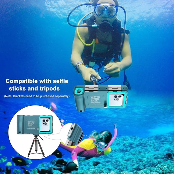 Underwater Snorkeling Diving Phone Case for iPhone 16/15/14/13/12/11Pro Max/XR/X