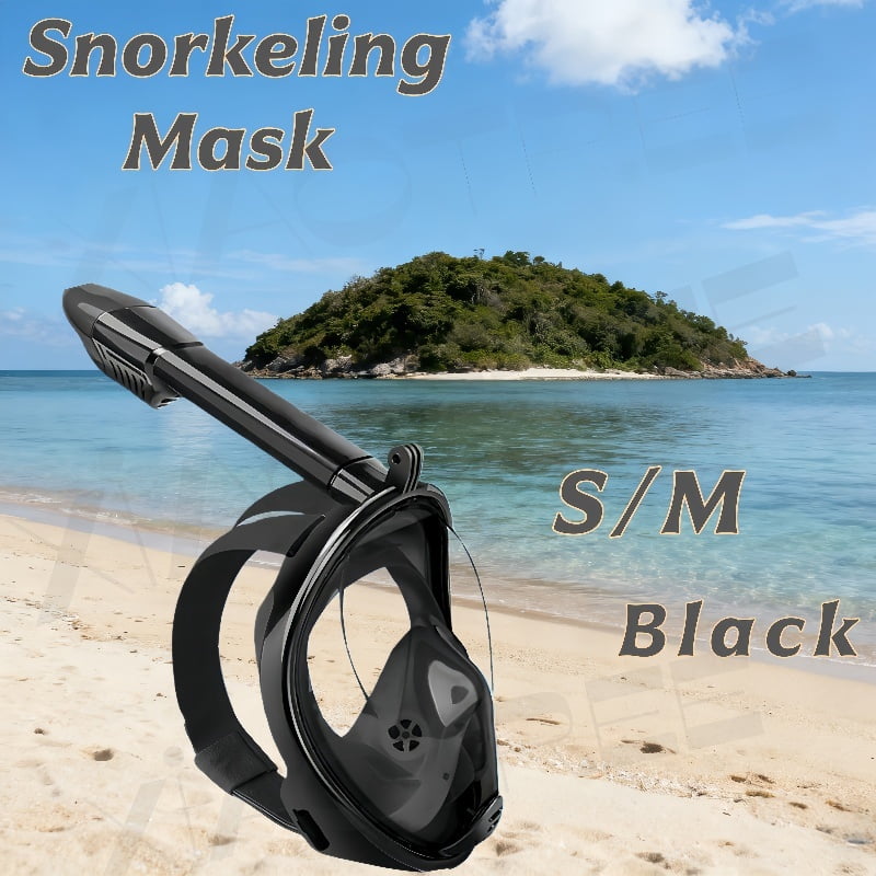 Underwater Snorkeling Full Face Children Swimming Mask Set Scuba Diving ...