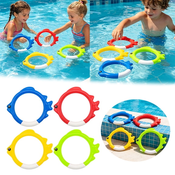 Underwater Swimming Pool Diving Colorful Shaped Swimming Rings Summer Games Stimulation Water Swimming Pool Swimming Rings