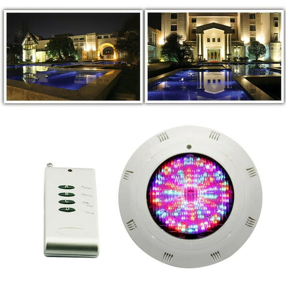 Underwater Swimming Pool Light 18W 12V LED Waterproof Spa Fountains Colorful Lamp RGB Color Changing+Switch/Remote Design