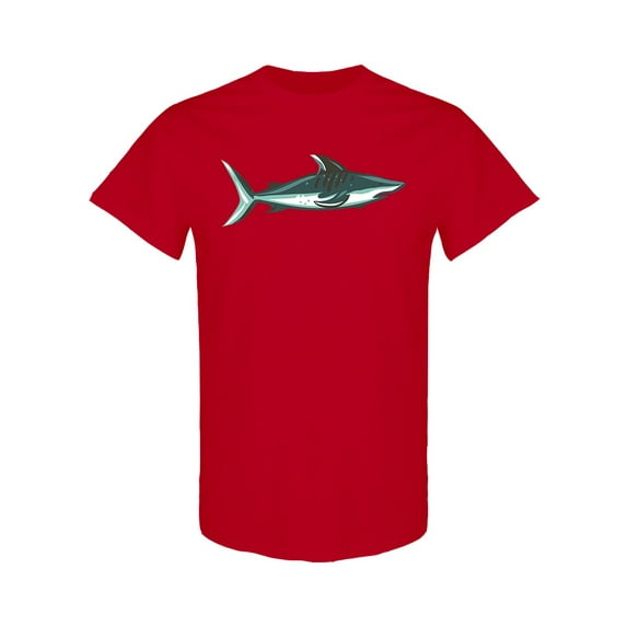 Underwater Swimming Shark T-Shirt Men -Image by Shutterstock, Male Large
