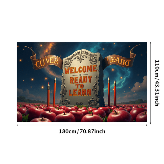 Underwater Themed Welcome Banner with Colorful Sea Creatures and Pumpkins Party Decorations Backdrop Background for School Events Learning Parties Educational Gatherings Photo Shoots