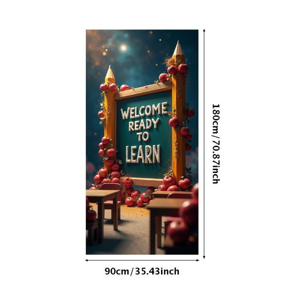 Underwater Themed Welcome Banner with Colorful Sea Creatures and Pumpkins Party Decorations Backdrop Background for School Events Learning Parties Educational Gatherings Photo Shoots