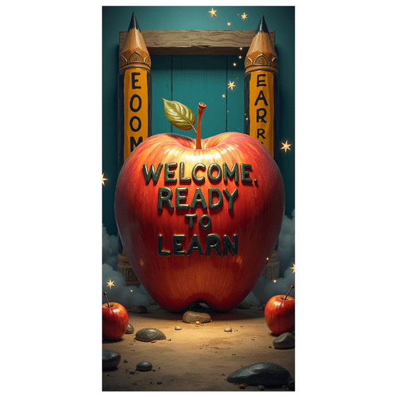 Underwater Themed Welcome Banner with Colorful Sea Creatures and Pumpkins Party Decorations Backdrop Background for School Events Learning Parties Educational Gatherings Photo Shoots