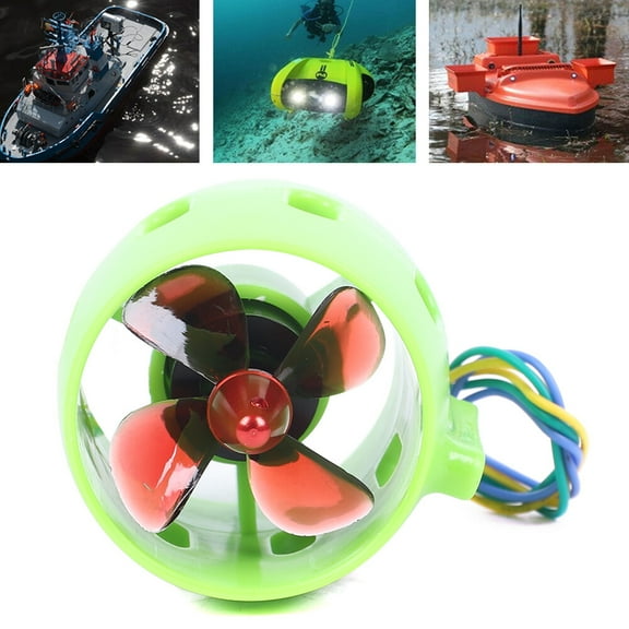 Underwater Thruster Engine Propeller Drive For ROV RC Bait Tug Boat 12V-24V