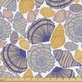 thumbnail image 1 of Ambesonne Underwater Fabric by the Yard Upholstery, Marine Life Animals Art, 10 Yards, White and Multicolor, 1 of 5