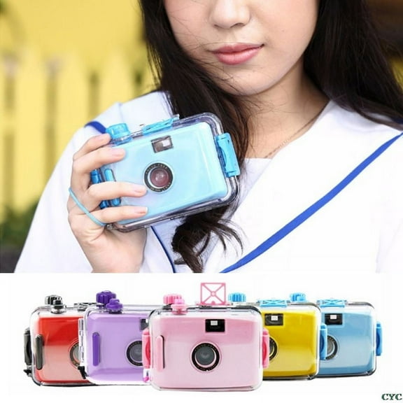 Underwater Waterproof Camera Mini Cute 35mm Film with Housing Case