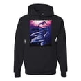 thumbnail image 1 of Underwater Whale Dolphin Bottlenose Nautical Fashion Graphic Hoodie Sweatshirt, Black, X-Large, 1 of 1