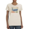 thumbnail image 1 of Underwater Whale T-Shirt Women -Victoria Borges Designs, Female XX-Large, 1 of 4