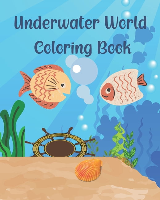 Underwater World Coloring Book, (Paperback)